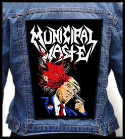 Municipal Waste Blow In Head - Photo Quality Printed Back Patch