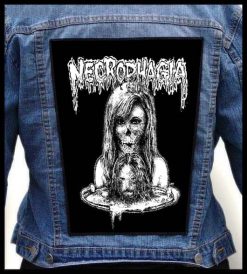 Necrophagia Head - Photo Quality Printed Back Patch