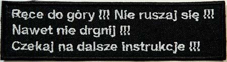 Rece Do Gory 133107 1 - Small Printed Patch