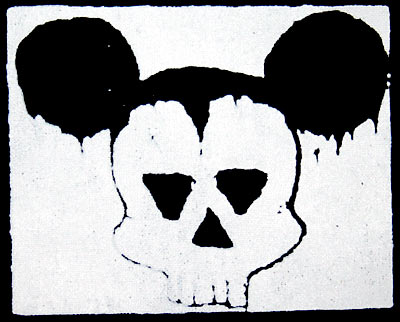 Skull Mouse 20135 1 - Small Printed Patch