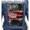 Death Before Dishonor 01 - Photo Quality Printed Back Patch