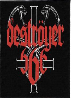Destroyer 666 Logo - Monster Size Printed Back Patch (30x41cm - 11.7x 16.1inch)