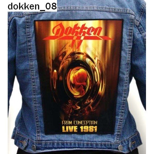 Dokken 08 - Photo Quality Printed Back Patch