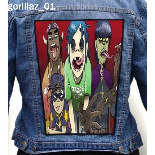 Gorillaz 01 - Photo Quality Printed Back Patch
