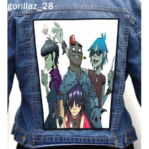 Gorillaz 28 - Photo Quality Printed Back Patch