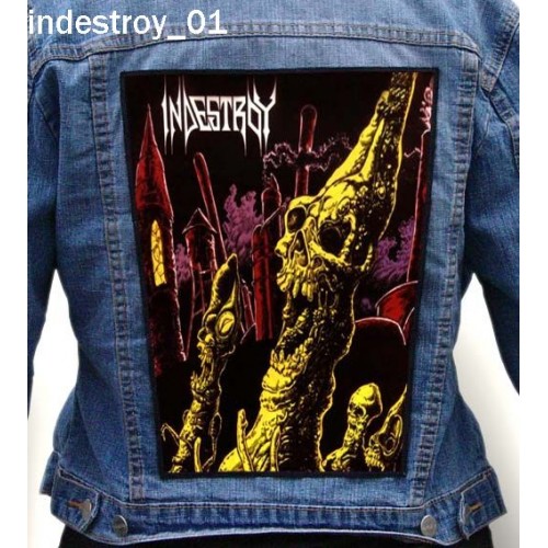 Indestroy 01 - Photo Quality Printed Back Patch