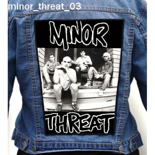 Minor Threat 03 - Photo Quality Printed Back Patch