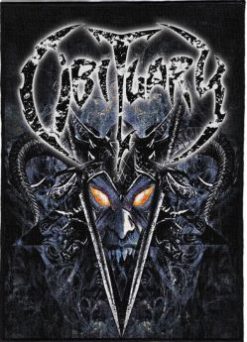 Obituary 01 - Monster Size Printed Back Patch (30x41cm - 11.7x 16.1inch)