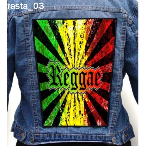Rasta Reggae 03 - Photo Quality Printed Back Patch