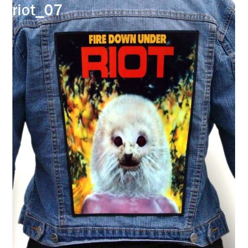 Riot 07 - Photo Quality Printed Back Patch