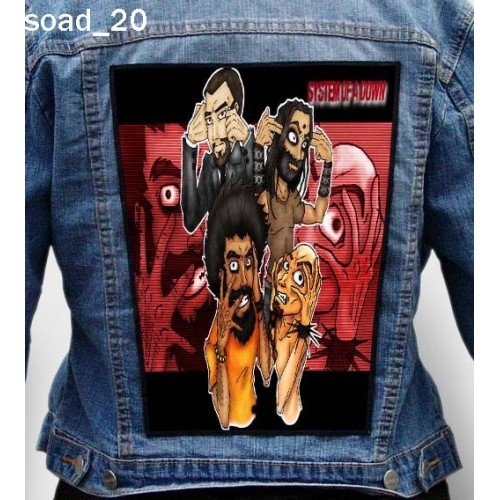 System Of A Down 20 - Photo Quality Printed Back Patch