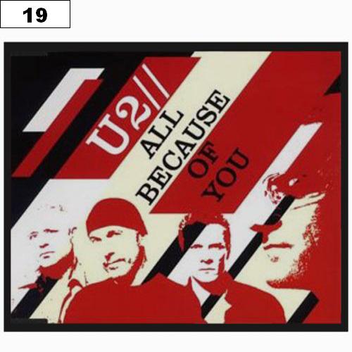 U2 All Because 10027 - Small Printed Patch