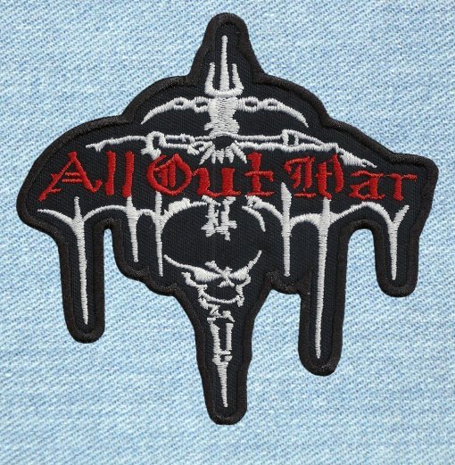 All Out War - Small Embroidery Patch