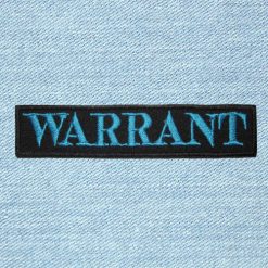 Warrant (Usa) - Small Embroidery Patch