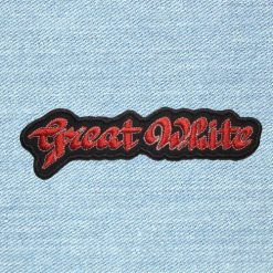 Great White - Small Embroidery Patch