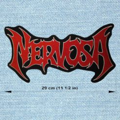 Nervosa Back Red - Big Embroidery Patch