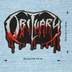 Obituary - Big Embroidery Patch