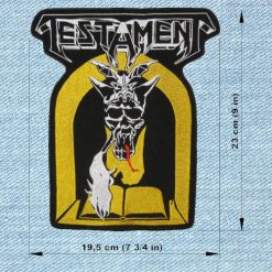 Testament3 - Big Embroidery Patch