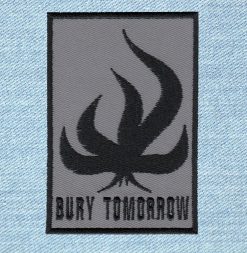 Black Flame - Small Embroidery Patch