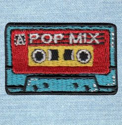 Cassete Pop Music - Small Embroidery Patch
