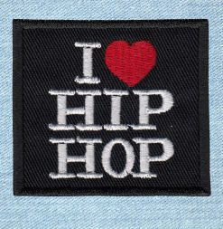 I Love Hip Hop - Small Embroidery Patch