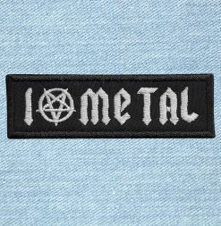 I Love Metal - Small Embroidery Patch