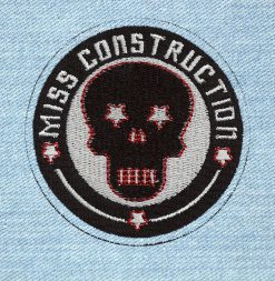 Miss Construction - Small Embroidery Patch