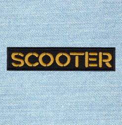 Scooter - Small Embroidery Patch