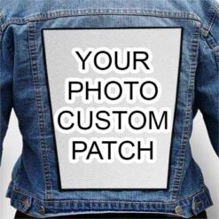 Custom Personalized Photo Quality Print BACK Patch