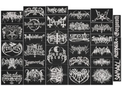 Alternative view of BLACK METAL full EMBROIDERY Flat 10pcs/Lot Random Mix Sew-On Patches Fashion Battle Vest Patch