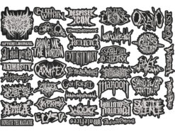 DEATHCORE METAL full EMBROIDERY Shaped 10pcs/Lot Random Mix Sew-On Patches Fashion Battle Vest Patch