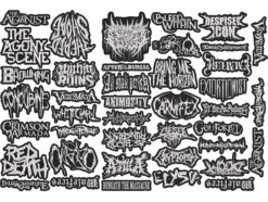 Alternative view of DEATHCORE METAL full EMBROIDERY Shaped 10pcs/Lot Random Mix Sew-On Patches Fashion Battle Vest Patch