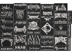 DOOM METAL full EMBROIDERY Flat 10pcs/Lot Random Mix Sew-On Patches Fashion Battle Vest Patch