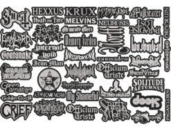 Alternative view of DOOM METAL full EMBROIDERY Shaped 10pcs/Lot Random Mix Sew-On Patches Fashion Battle Vest Patch