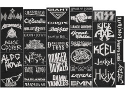 GLAM METAL full EMBROIDERY Flat 10pcs/Lot Random Mix Sew-On Patches Fashion Battle Vest Patch