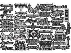 GOTHIC METAL full EMBROIDERY Shaped 10pcs/Lot Random Mix Sew-On Patches Fashion Battle Vest Patch
