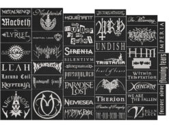 Alternative view of GOTHIC METAL full EMBROIDERY Flat 10pcs/Lot Random Mix Sew-On Patches Fashion Battle Vest Patch