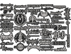 Alternative view of GOTHIC METAL full EMBROIDERY Shaped 10pcs/Lot Random Mix Sew-On Patches Fashion Battle Vest Patch