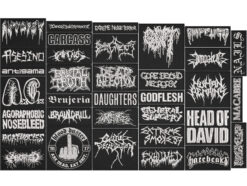 GRINDCORE METAL full EMBROIDERY Flat 10pcs/Lot Random Mix Sew-On Patches Fashion Battle Vest Patch
