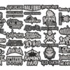 HEAVY METAL full EMBROIDERY Shaped 10pcs/Lot Random Mix Sew-On Patches Fashion Battle Vest Patch