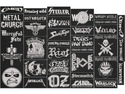 Alternative view of HEAVY METAL full EMBROIDERY Flat 10pcs/Lot Random Mix Sew-On Patches Fashion Battle Vest Patch