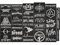 NU METAL full EMBROIDERY Flat 10pcs/Lot Random Mix Sew-On Patches Fashion Battle Vest Patch