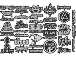NU METAL full EMBROIDERY Shaped 10pcs/Lot Random Mix Sew-On Patches Fashion Battle Vest Patch