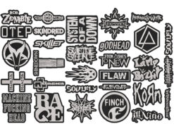 Alternative view of NU METAL full EMBROIDERY Shaped 10pcs/Lot Random Mix Sew-On Patches Fashion Battle Vest Patch