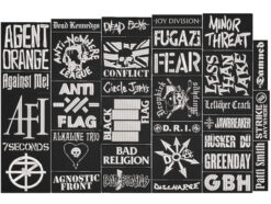 PUNK ROCK full EMBROIDERY Flat 10pcs/Lot Random Mix Sew-On Patches Fashion Battle Vest Patch