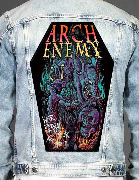 Arch Enemy - Coffin Shape Printed Back Patch