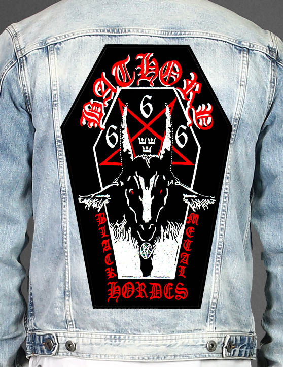 BATHORY - Coffin Shape Printed Back Patch