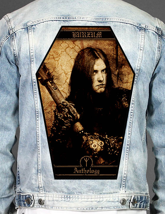 Burzum - Coffin Shape Printed Back Patch