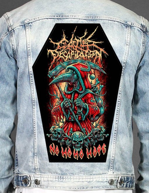 Cattle Decapitation - Coffin Shape Printed Back Patch