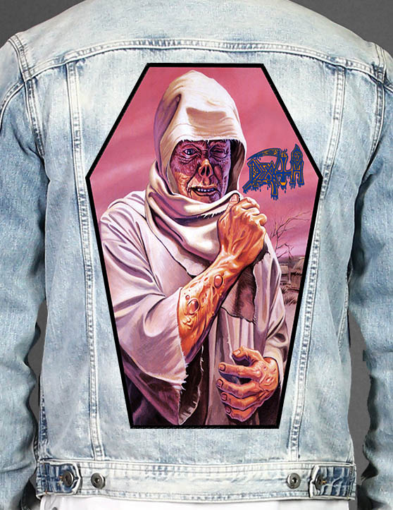 Death - Coffin Shape Printed Back Patch